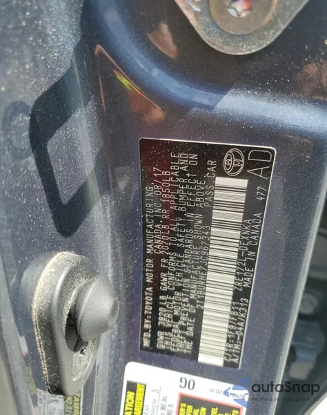 2018 Toyota Corolla L из США, поврежденный, VIN 2T1BURHE7JC967343